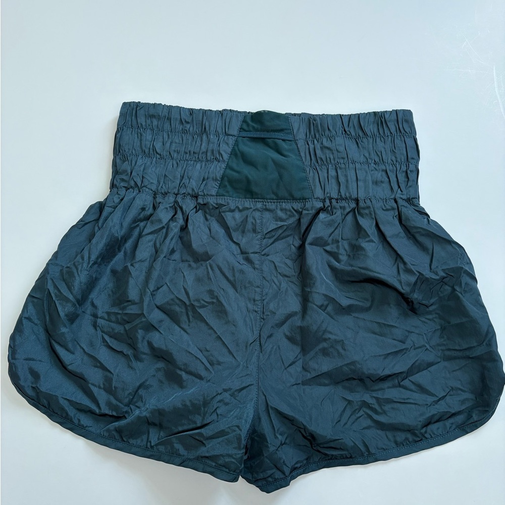 Free People Movement The Way Home Shorts Metallic Green Size Large - Picture 2 of 9